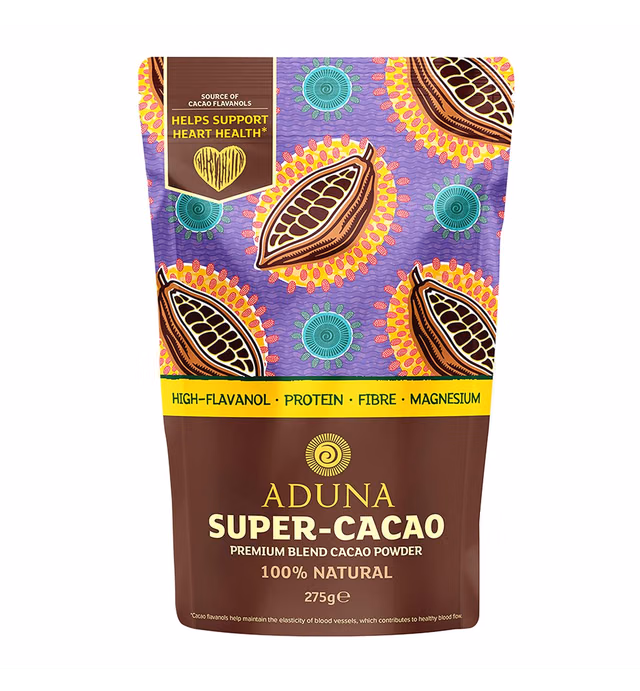 Aduna Super-Cacao Powder | Raw Cacao Superfood Powder for Cardiovascular Health | African Sourced Cacao Powder | 9.7oz (275g)