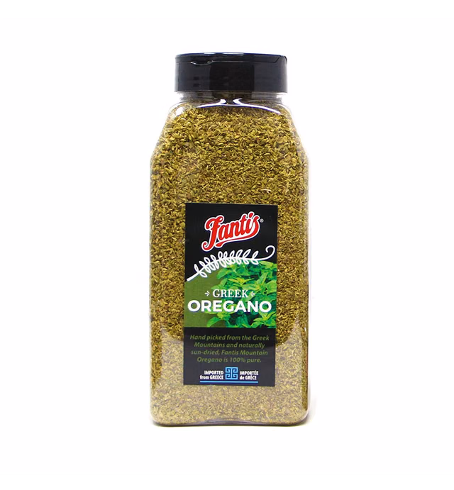 Fantis Dried Oregano Seasoning, 100% Pure Greek Oregano Leaves From Greece Hand Picked and Naturally Sun Dried, 6 Ounce