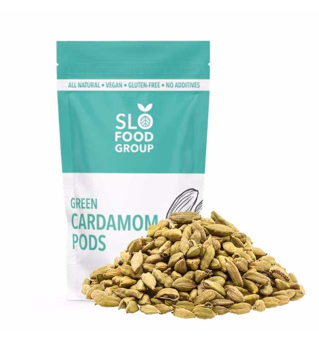 Slofoodgroup Green Cardamom Pods -Natural Cardamom Spice - 2 Oz.