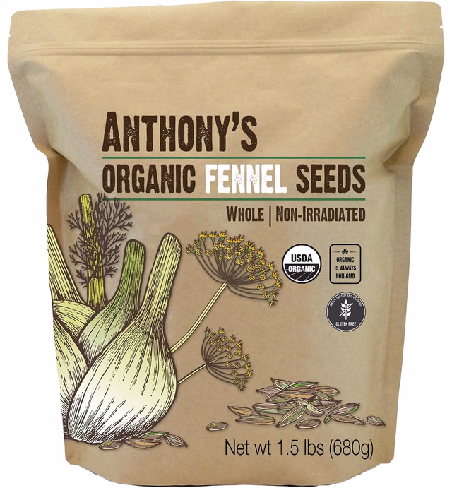 Anthony's Organic Whole Psyllium Husks, 1.5 lb, Dietary Fiber, Gluten Free, Non GMO, Keto Friendly