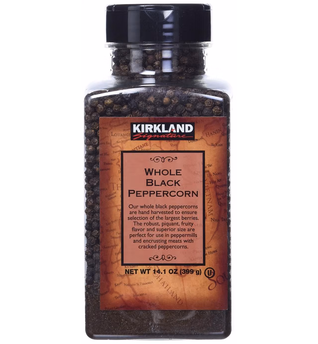 Kirkland Signature Whole Black Peppercorns, 14.1 oz
