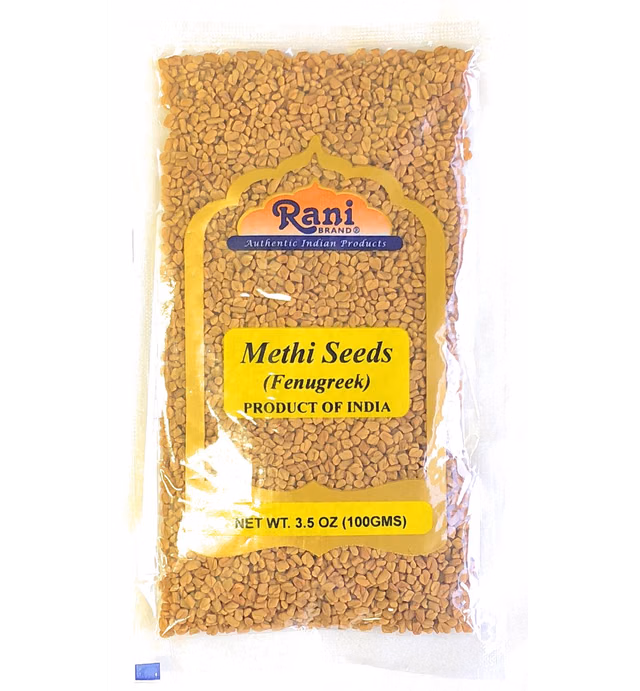 Rani Fenugreek (Methi) Seeds Whole 3.5oz (100g) Trigonella foenum graecum ~ All Natural | Vegan | Gluten Friendly | Non-GMO | Indian Origin, used in cooking & Ayurvedic spice