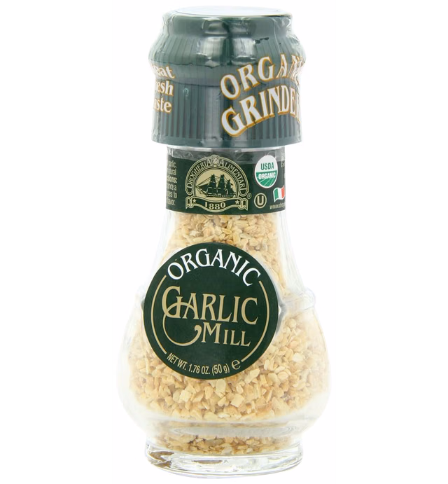 Drogheria & Alimentari Organic All Natural Spice Grinder Garlic, 1.76 Ounce Jars (Pack of 3)