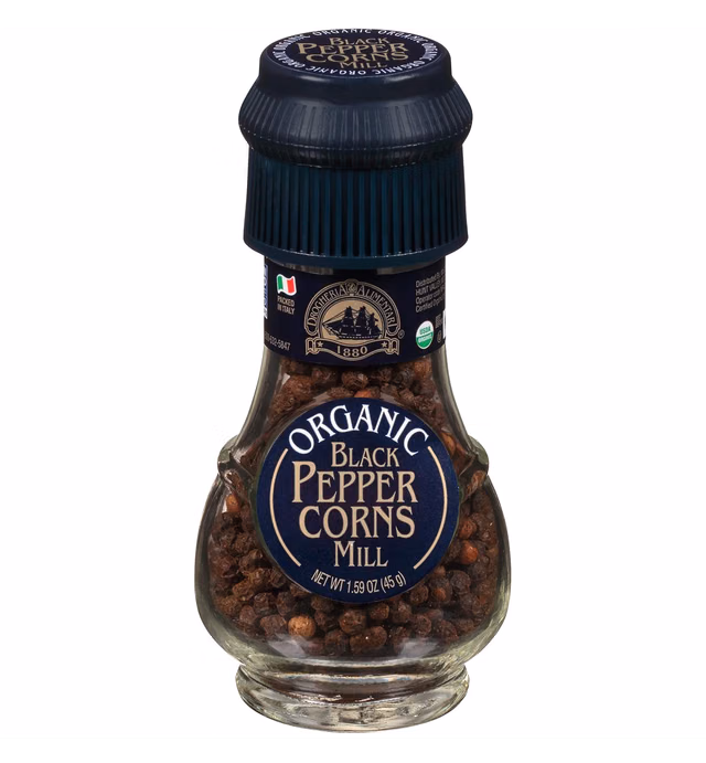 Drogheria & Alimentari Organic Black Pepper Corns Mill, 1.59 Oz