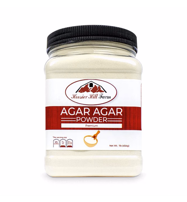 Agar Agar Powder by Hoosier Hill Farm, 1LB (Pack of 1) | Vegan Gelatin Substitute