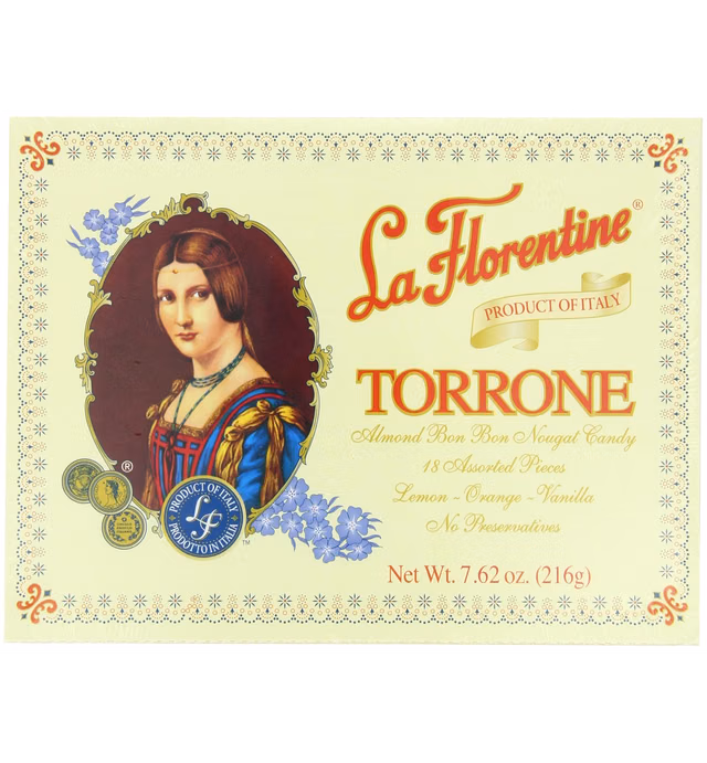 La Florentine Torrone, Lemon, Orange, Vanilla, 7.62-Ounce, Case Pack of 24