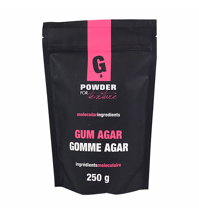 PowderForTexture Premium Agar Agar Powder for Baking and Cooking, 250g (8.8oz) | Vegan/Vegetarian Substitute for Gelatin, Emulsifier, Molecular Gastronomy