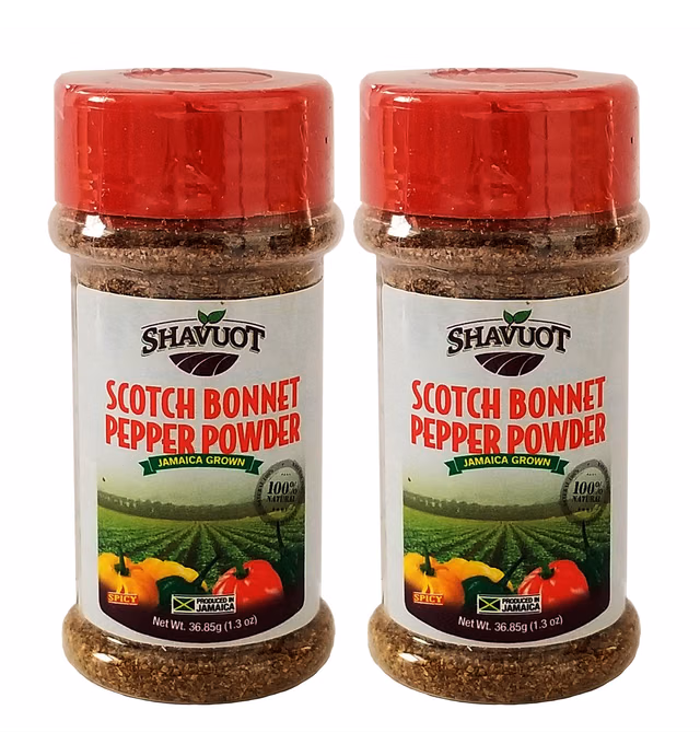 Shavuot Jamaican Scotch Bonnet Pepper Powder 1.3oz (Pack of 2)
