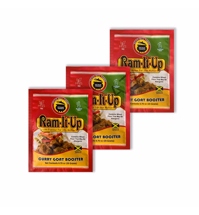 Ram-It-Up Curry Goat Booster 0.70 Ounce (Pack of 3)