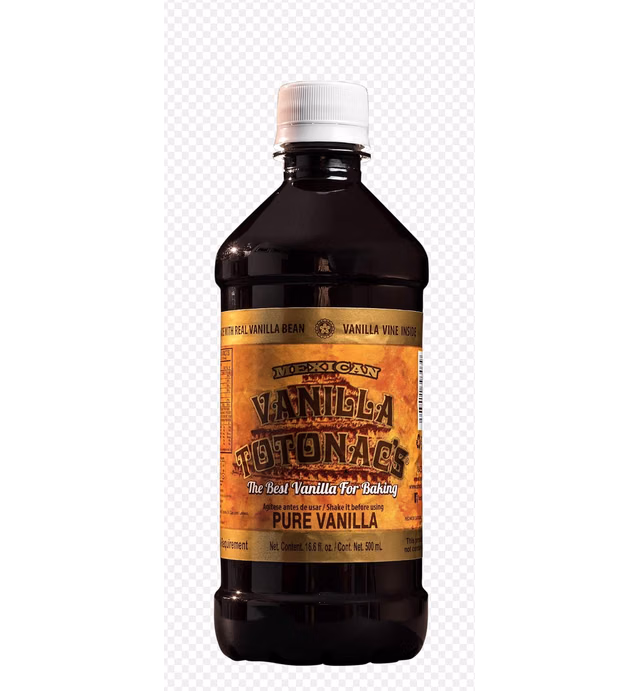 Authentic Clear Pure Mexican Vanilla Extract Totonacs 16.6Oz (half liter bottle)