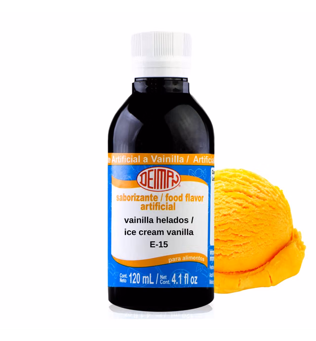 Deiman Artificial Food Flavoring Ice Cream Vanilla E-15 (4 fl.oz)