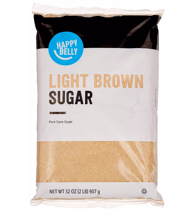 Amazon Brand - Happy Belly Light Brown Sugar, 2lb