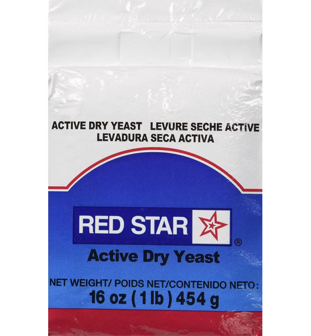 TableTop King Lesaffre Red Star 1 lb. Vacuum Packed Bakers Active Dry Yeast