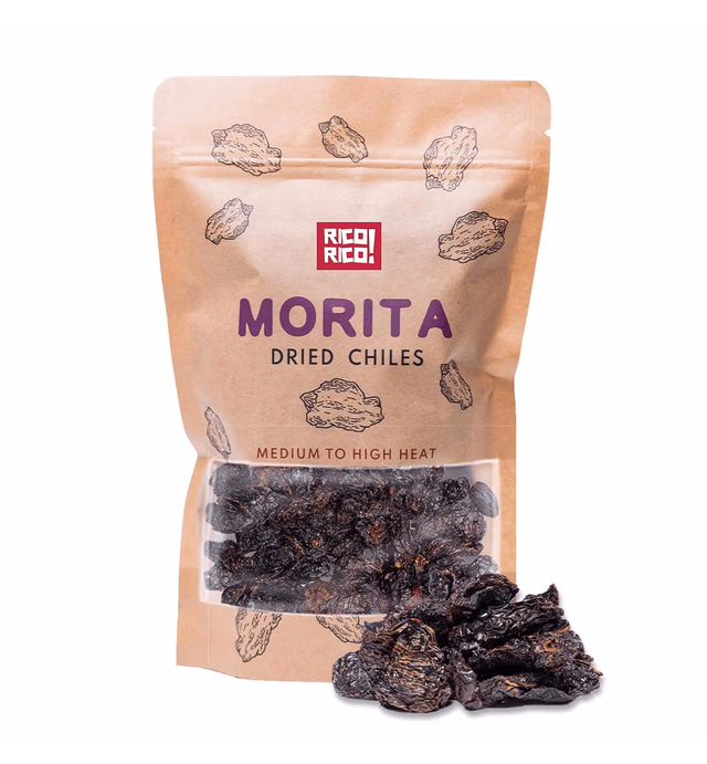 RICO RICO - Dried Chipotle Peppers (8 oz) - Premium Dried Chili Peppers for Mexican Recipes, Smokey Flavor, Chipotle Pepper Ideal for Adobo Sauce, Medium to High Heat, Packaged in Resealable Kraft Bag by RICO RICO