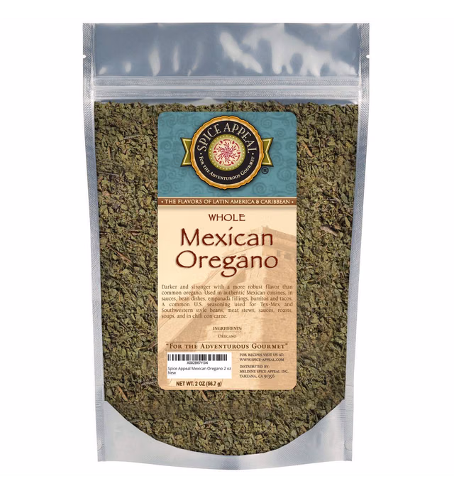 Spice Appeal Mexican Oregano in resealable stay fresh pouch 2 oz…