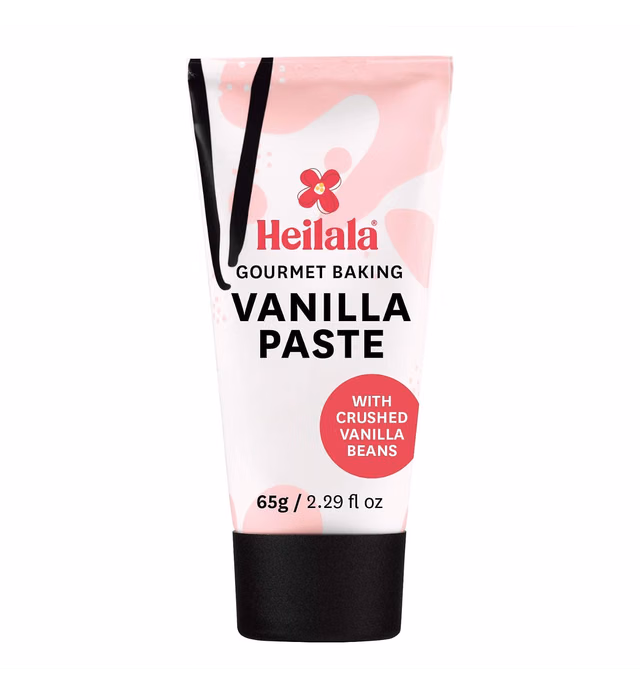 Vanilla Bean Paste for Baking - Heilala Vanilla Paste Tube, Gourmet Baking Vanilla Bean Paste with Natural Flavor, Real Ground Vanilla Beans, Using Sustainably and Ethically Sourced Vanilla Beans, Hand-Picked from the Kingdom of Tonga - 2.29 oz