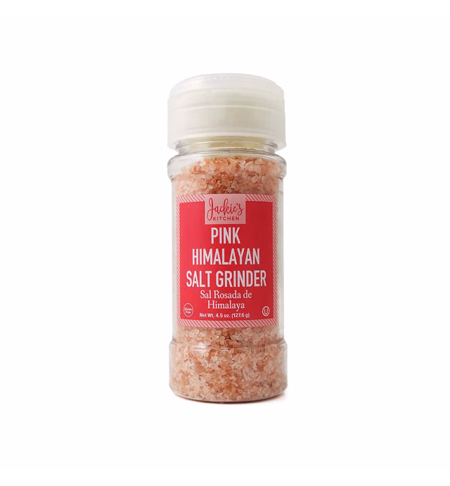 Jackie's Kitchen Pink Himalayan Salt Grinder, 4.5 Ounce