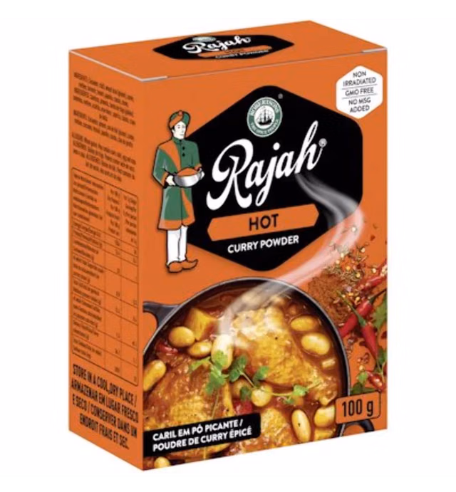 Rajah Curry Powder HOT - Imported From South Africa