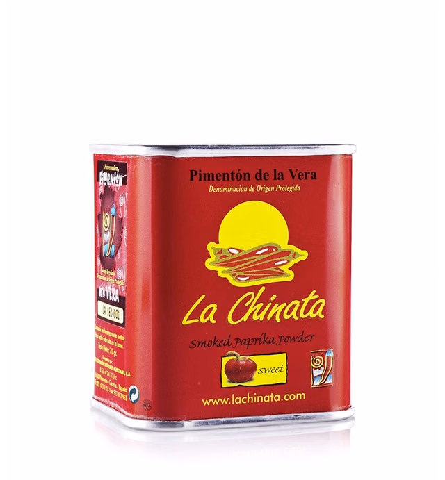 La Chinata. Sweet Smoked Paprika Powder. 70g (2.47oz) tin. Pack of 2.