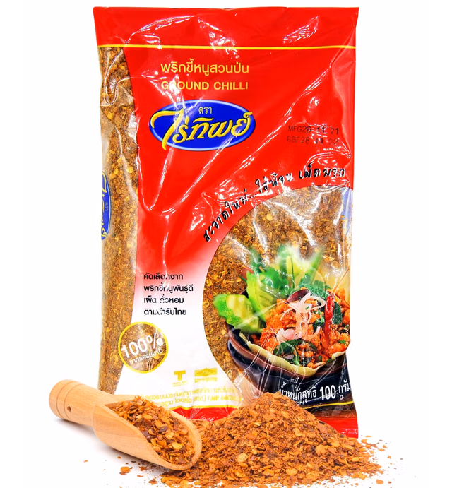 Raitip Ground Chilli for Thai Cuisine 100 Gram by Raitip (100 G, 1)