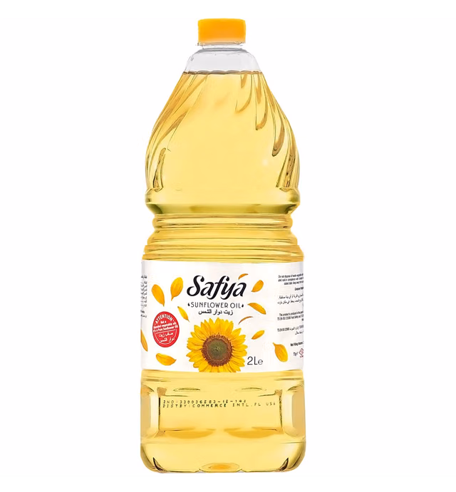 Safya - 100% Pure Sunflower Oil, (2 L) 67.6 Fl Oz