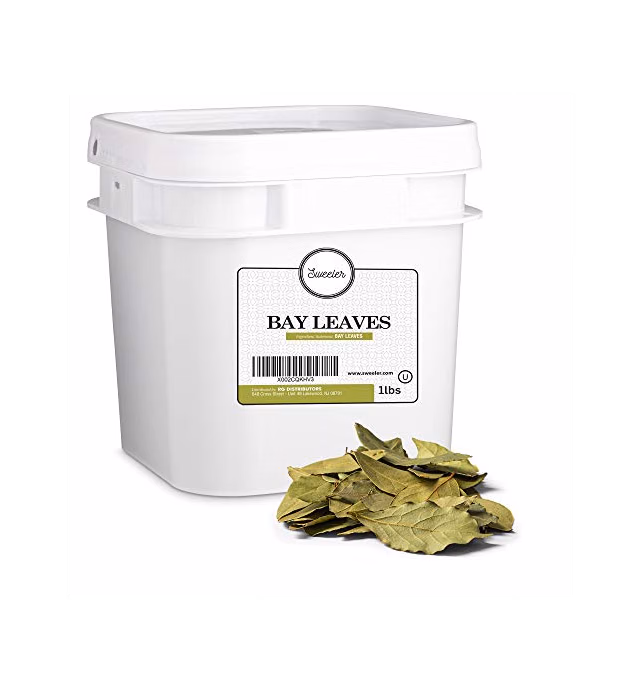 Sweeler, Bulk Bay Leaves, Value Large Bucket Size for Food Service & Home Use, 1lbs (16oz)