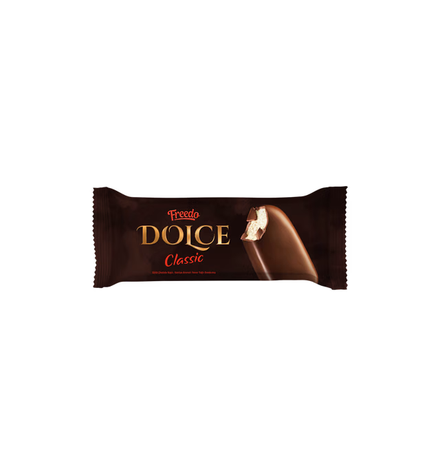 FREEDO DOLCE MILK CHOCOLATE COATED, VANILLA FLAVORED HALF-FAT ICE CREAM 100 ML