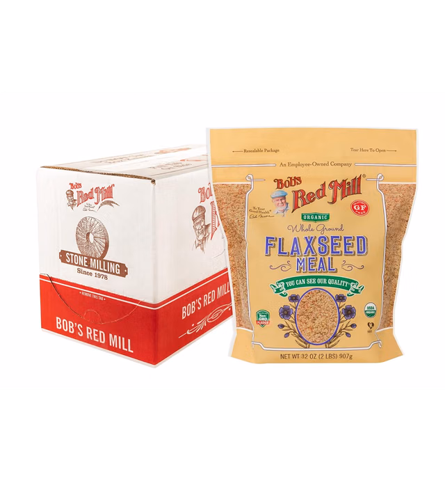 Bob's Red Mill Organic Brown Flaxseed Meal, 32-ounce (Pack of 4)