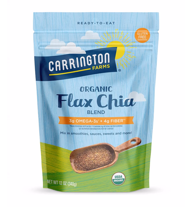 Carrington Farms Flax Chia Blend, Gluten Free, USDA Organic, 12 Ounce