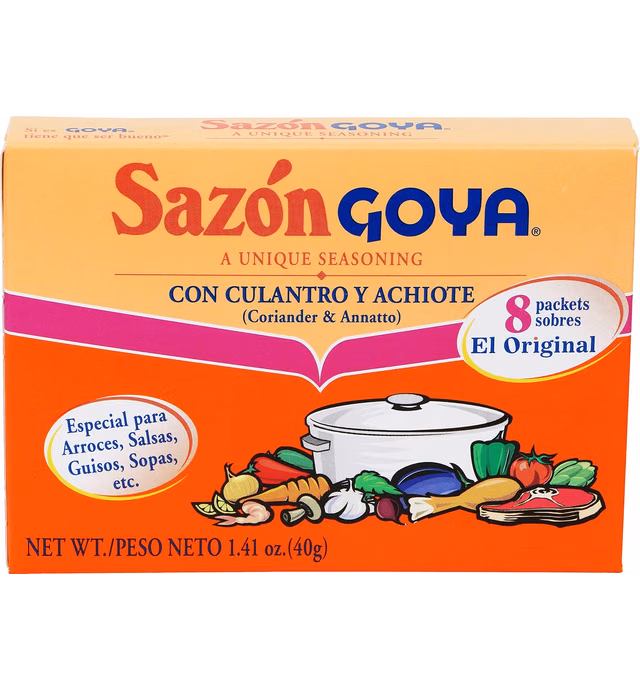 Goya Foods Sazón Seasoning with Coriander & Annatto, 1.41 Ounce
