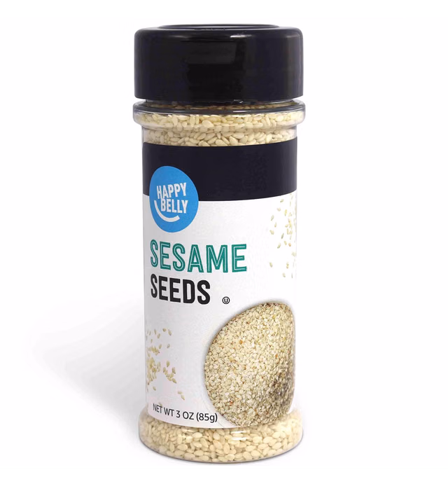 Amazon Brand - Happy Belly Sesame Seeds, 3 Ounces