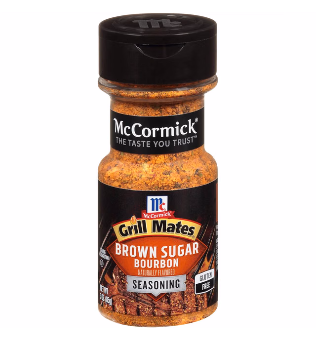 McCormick Grill Mates Brown Sugar Bourbon Seasoning, 3 oz (Pack of 6)