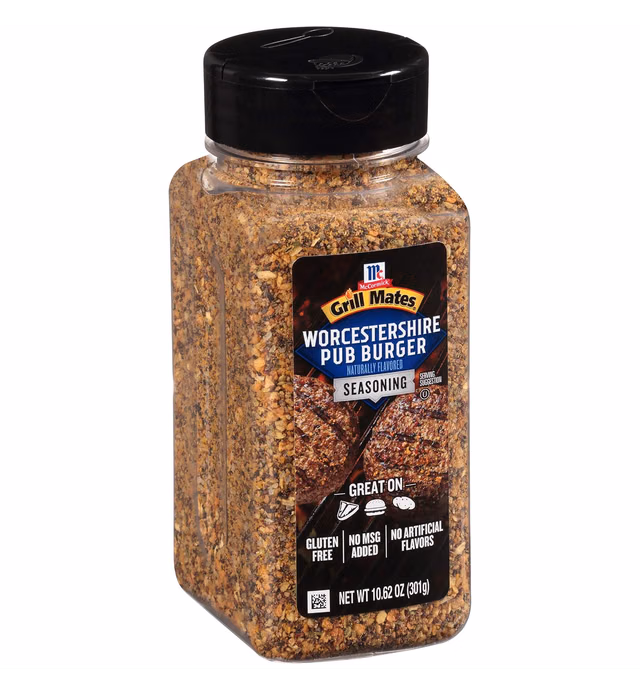 McCormick Grill Mates Worcestershire Pub Burger Seasoning, 10.62 Ounce