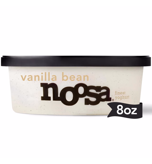 noosa Yoghurt, Vanilla Bean, 8 oz, Probiotic, Whole Milk Yogurt, Real Vanilla, No Artificial Ingredients, Gluten Free