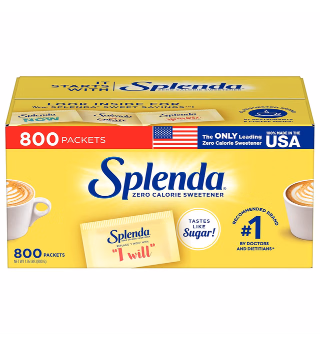 Splenda No Calorie Sweetener Value Pack, 800 Individual Packets (Pack of 1), 28.22 Ounce