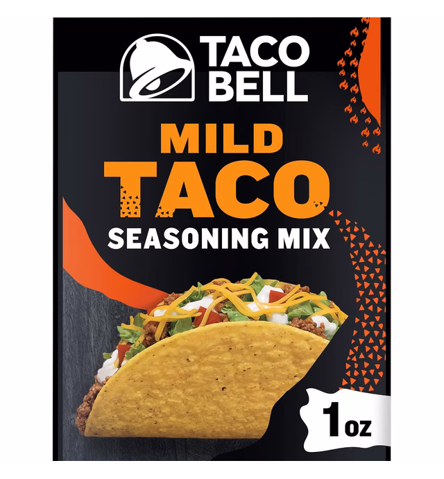 Taco Bell Mild Seasoning Mix (1oz Packets Pack of 24)