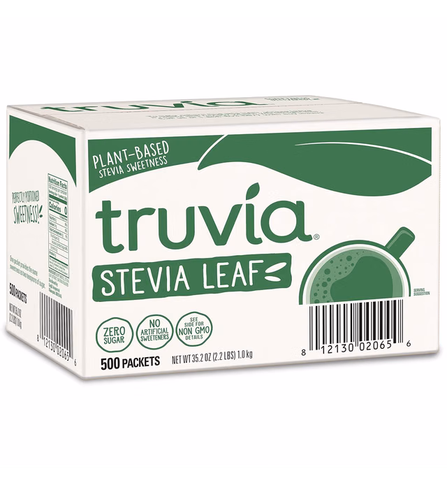 Truvia Natural Stevia Sweetener Packets, 35.2 Ounce, 500 Count (Pack of 1)