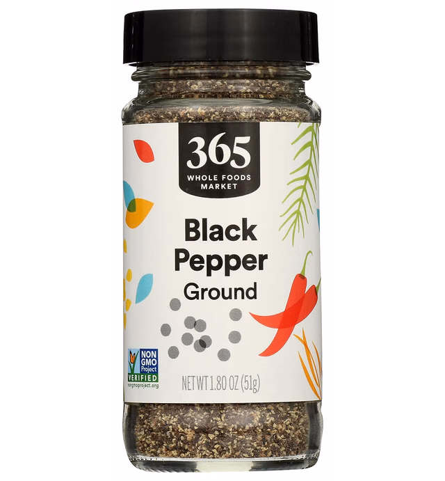 365 by Whole Foods Market, Pepper Black Ground, 1.8 Ounce