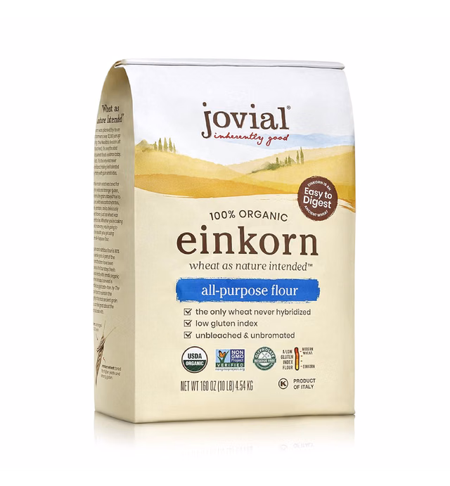 Jovial 100% Organic Einkorn All-Purpose Flour, 10 Pounds