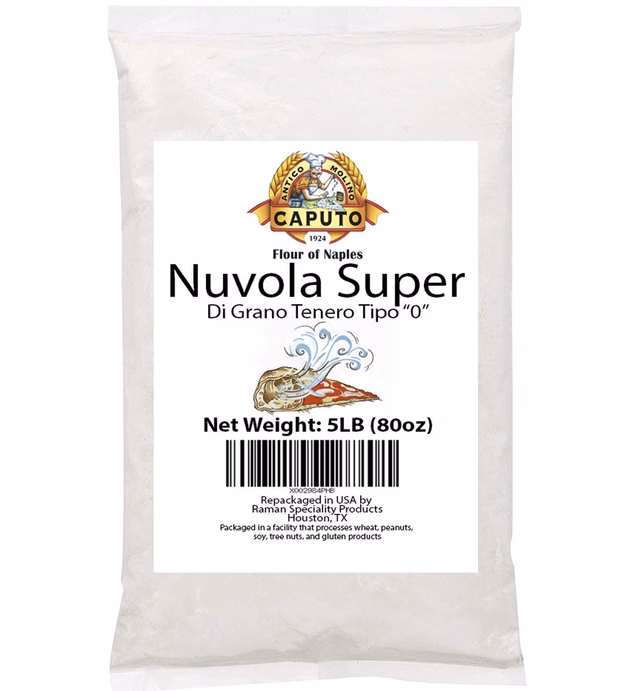 Antimo Caputo Nuvola Super 0 Pizza Flour 5 Lb Repack - Italian Zero 0 Flour for Authentic Pizza Dough