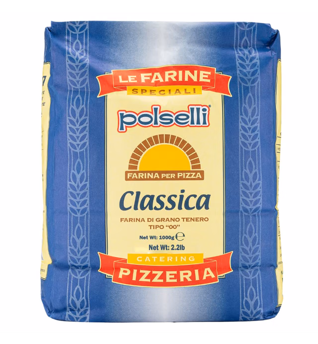 Classica, Tipo "00" Double Zero Flour Extra Fine, Neapolitan Italian Pizza, Bread, Pasta, and more, All Natural, Unbleached, Unbromated, No Additives, (5 kg) 11 lbs by Polselli