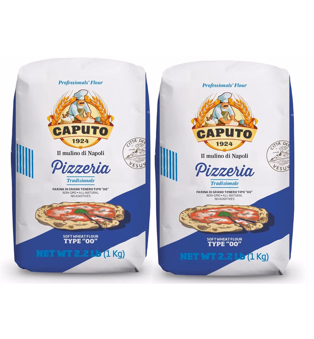 Antimo Caputo Pizzeria 00 Flour (Blue) 2.2 LB - Pack of 2 (Total 4.4 LBS)
