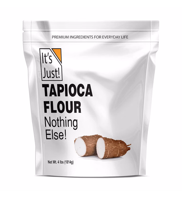 It's Just - Tapioca Flour (Starch), Natural Thickener, Non-GMO, Gluten Substitute, 4lbs