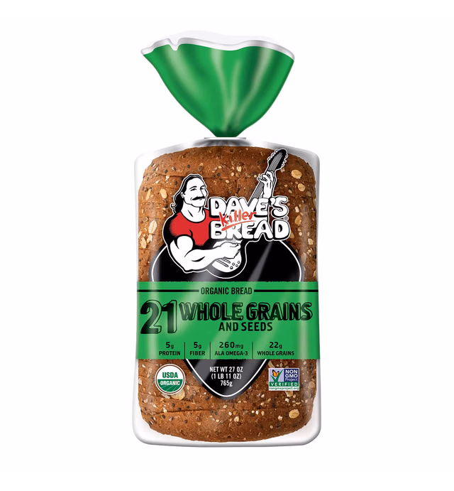 Dave’s Killer Bread Organic 21 Whole Grains and Seeds Bread - 27 oz Loaf