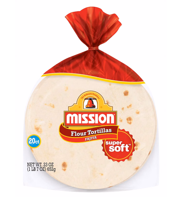 Mission Fajita Flour Tortillas, Small Size, 20 Count, Trans Fat Free