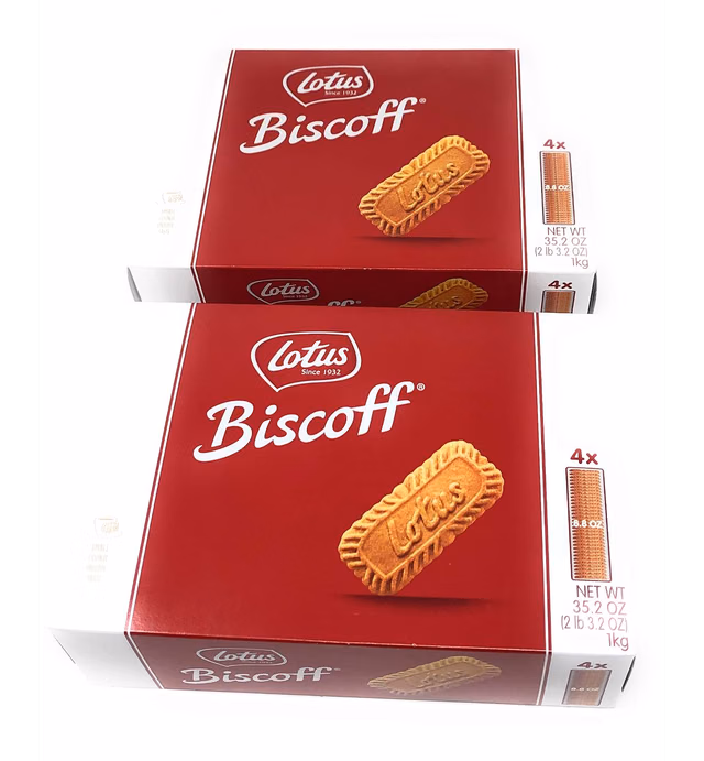 Lotus Biscoff Cookies 2 Boxes (4 Packets per Box)