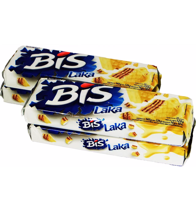 Bis Lacta Wafer Cookies (Chocolate Branco, 4 Pack)