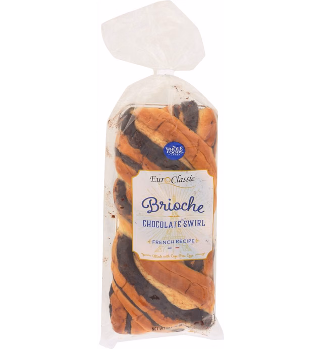 Whole Foods Market Brioche Loaf With Chocolate Swirl, 14.11 Oz
