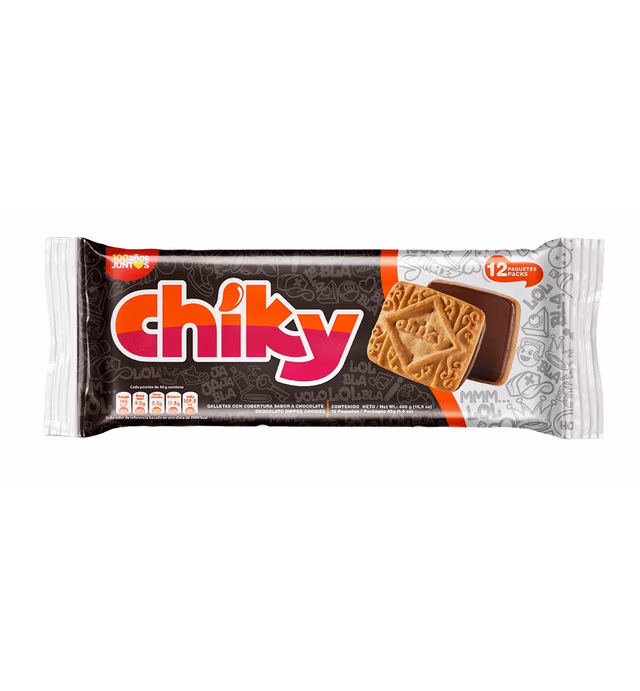 Pozuelo Chiky Chocolate Cookies | Crispy Vanilla Valentine's Day Cookies Filled with Chocolate Fudge | Delicious Creamy Flavors from Costa Rica | 16.9 Oz (Pack of 3)