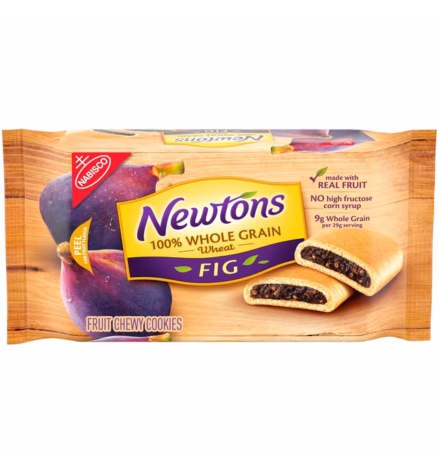 Newtons 100% Whole Grain Wheat Soft & Fruit Chewy Fig Cookies, 10 oz Pack